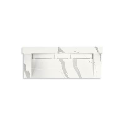 ConstellationE 60'' wall-mount trough lavatory system with backsplash by Kohler