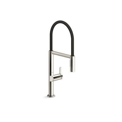 Components Semi-professional kitchen sink faucet with two-function sprayhead