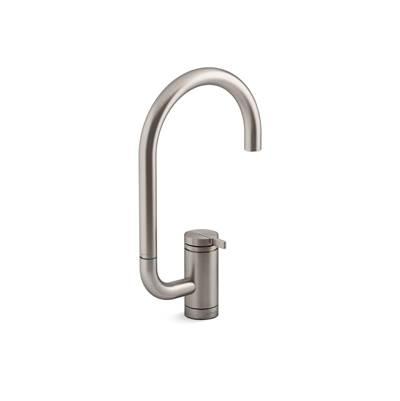 Components Single-handle bar sink faucet with two-function extended-reach spout