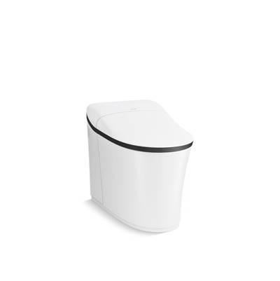 Eir One-piece elongated smart toilet, dual-flush - Matte Black White