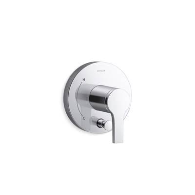 Elate Rite-Temp valve trim with diverter - Polished Chrome by Kohler