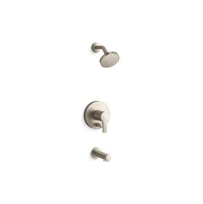 Elate Rite-Temp Bath And Shower Trim Kit With Push-Button Diverter 1.5 GPM - Vibrant Brushed Nickel by Kohler