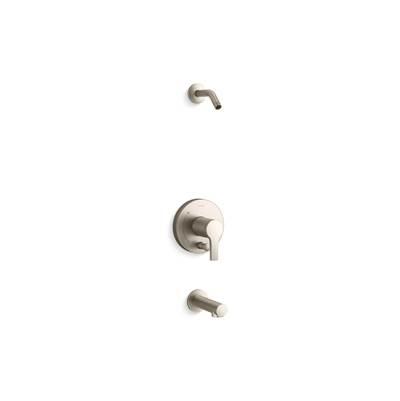 Elate Rite-Temp Bath And Shower Trim Kit With Push-Button Diverter Without Showerhead - Vibrant Brushed Nickel by Kohler
