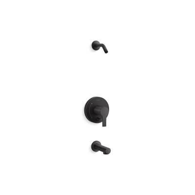Elate Rite-Temp Bath And Shower Trim Kit With Push-Button Diverter Without Showerhead - Matte Black by Kohler