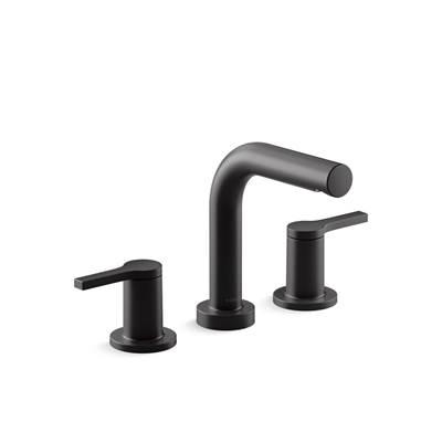 Elate Deck-mount bath faucet trim - Matte Black by Kohler