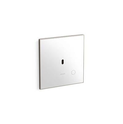 Glass faceplate for concealed touchless toilet flushometer, 1.1 gpf - Vibrant Brushed Nickel by Kohler