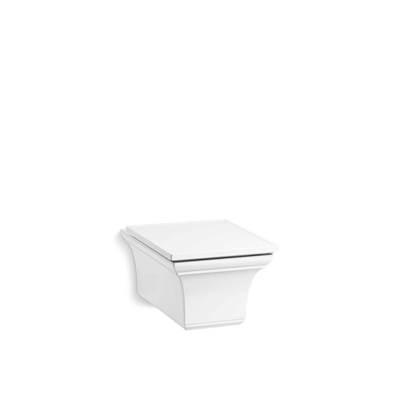 Memoirs Wall-hung compact elongated dual-flush toilet bowl with slow close seat