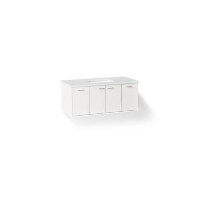 48'' wall-hung bathroom vanity cabinet with sink and quartz top by Kohler