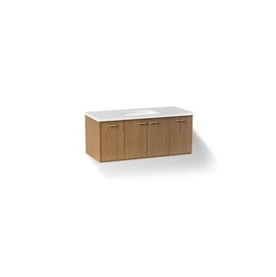 48'' wall-hung bathroom vanity cabinet with sink and quartz top by Kohler