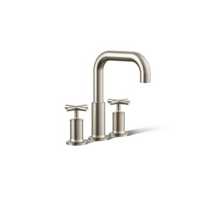 Kohler Purist Deck-mount Bath Faucet Trim with Cross Handles - Vibrant Brushed Nickel by Kohler