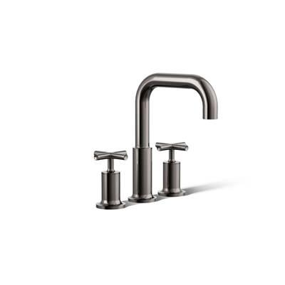 Kohler Purist Deck-mount Bath Faucet Trim with Cross Handles - Vibrant Titanium by Kohler