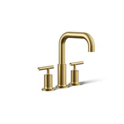 Kohler Purist Deck-mount Bath Faucet Trim with Lever Handles - Vibrant Brushed Moderne Brass by Kohler