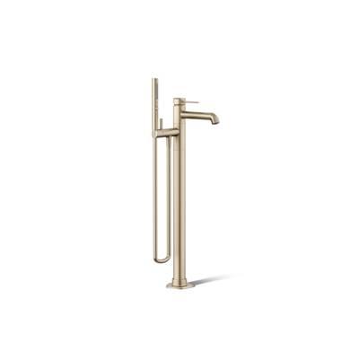 Kohler Occasion Floor-mount Bath Filler Trim with Handshower - Vibrant Brushed Bronze by Kohler