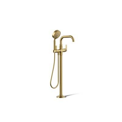 CastiaE by Studio McGee Floor-mount bath filler trim with handshower by Kohler
