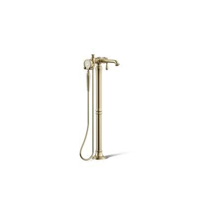 Artifacts Floor-mount bath filler trim with handshower by Kohler
