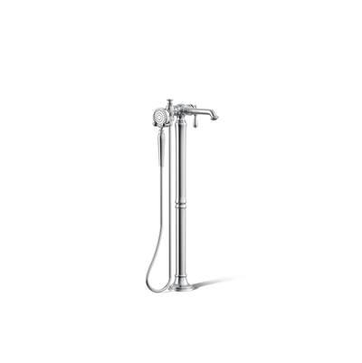 Artifacts Floor-mount bath filler trim with handshower by Kohler