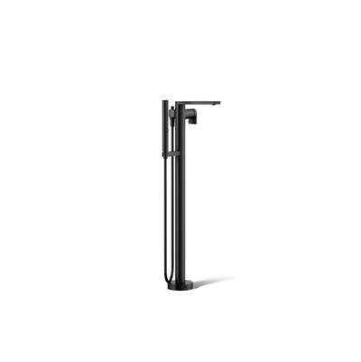 Composed Floor-mount bath filler trim with handshower by Kohler