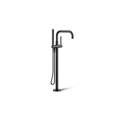 Kohler Purist Floor-mount Bath Filler Trim with Handshower - Matte Black by Kohler
