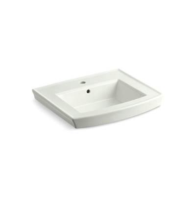 Archer Pedestal bathroom sink with single faucet hole