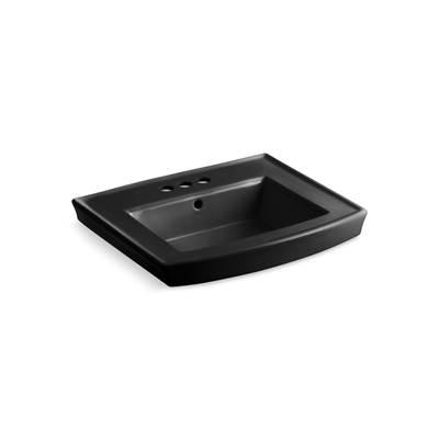 Archer 24'' rectangular pedestal bathroom sink