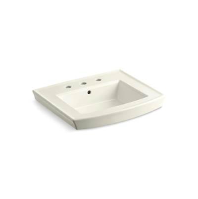 Archer 24'' rectangular pedestal bathroom sink