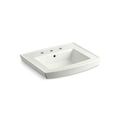 Archer Pedestal bathroom sink with 8'' widespread faucet holes