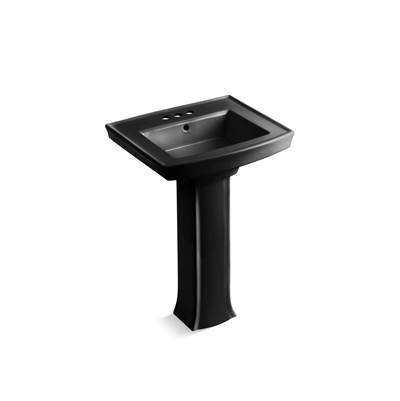 Archer 24'' rectangular pedestal bathroom sink