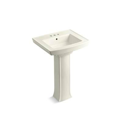 Archer 24'' rectangular pedestal bathroom sink
