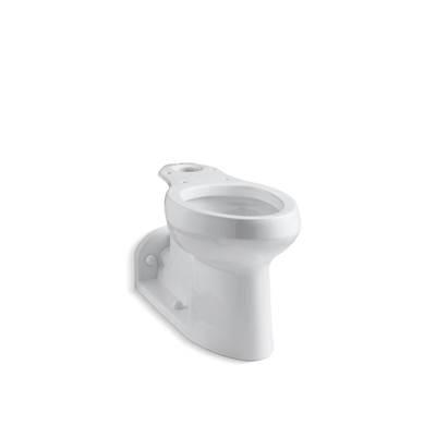 BarringtonE Floor-mount rear spud antimicrobial toilet bowl with skirted trapway