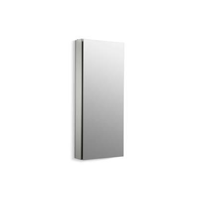 Catalan 15'' W x 36-1/8'' H aluminum single-door medicine cabinet with 107 degree hinge