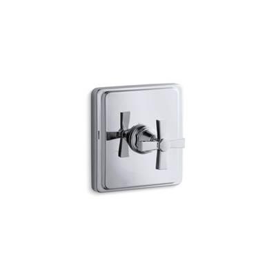 Kohler Pinstripe Pure Mastershower Temperature Control Valve Trim with Lever Handle - Polished...