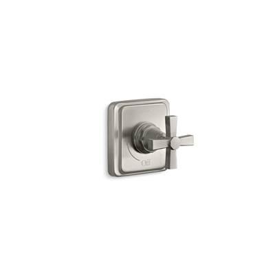 Kohler Pinstripe Pure Mastershower Volume Control Valve Trim with Cross Handle - Vibrant Brushed... by Kohler