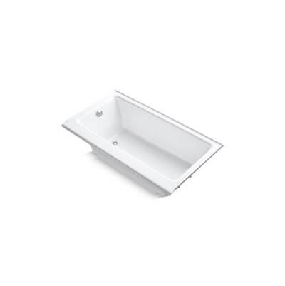 Highbridge 60'' x 32'' alcove bath with enameled apron and left-hand drain - White by Kohler