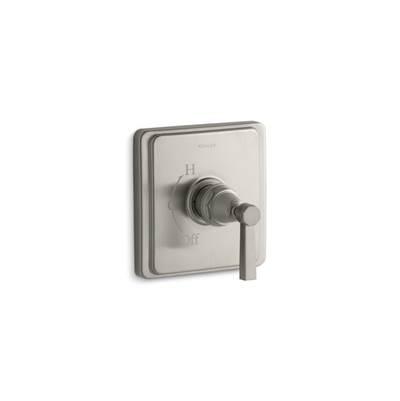 Kohler Pinstripe Pure Rite-temp Valve Trim with Lever Handle - Vibrant Brushed Nickel