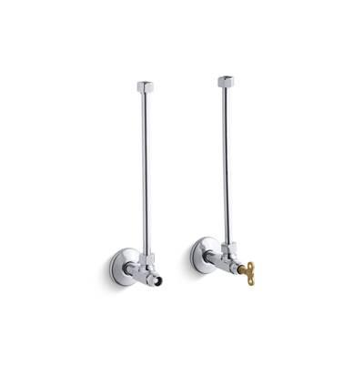 Kohler Pair 1/2'' NPT Angle Supplies with Loose-key Stop and Annealed Vertical Tube - Polished... by Kohler