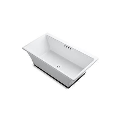Rêve 66-15/16'' x 36'' freestanding bath with Brilliant Ash base by Kohler