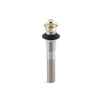 Bathroom sink drain with non-removable metal stopper and without overflow by Kohler