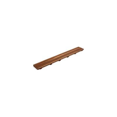 Groove Teak drain cover 42'' receptor by Kohler