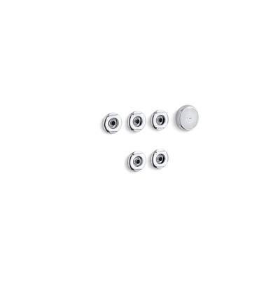Flexjet Whirlpool trim kit with five jets - Polished Chrome by Kohler