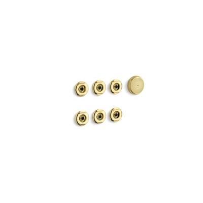 Flexjet Whirlpool trim kit with six jets - Vibrant Polished Brass by Kohler