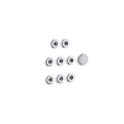 Flexjet Whirlpool trim kit with eight jets - Polished Chrome by Kohler