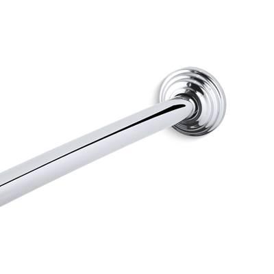Expanse Curved shower rod - traditional design - Polished Stainless by Kohler