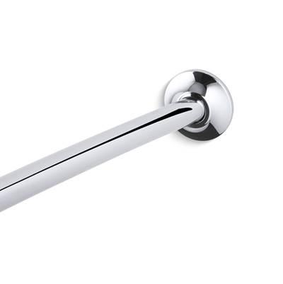 Expanse Curved shower rod - transitional design - Polished Stainless by Kohler