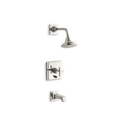Kohler Pinstripe Pure Rite-temp Bath and Shower Trim Kit with Push-button Diverter and Cross... by Kohler