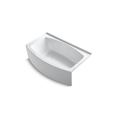 Expanse 60'' x 30'' alcove bath, right drain - White by Kohler