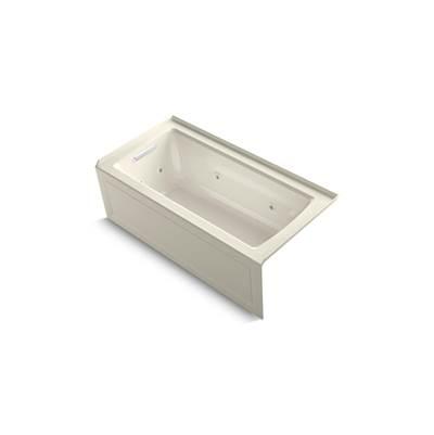 Archer 60'' x 30'' alcove heated whirlpool bath, left drain