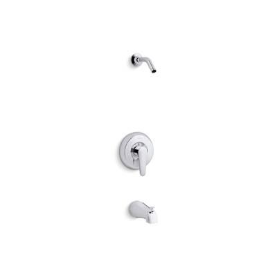 Kohler July Tub & Shower Trim | Rite-Temp | Lever Handle | Diverter Spout - Polished Chrome