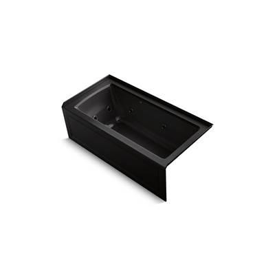 Archer 60'' x 30'' alcove Heated BubbleMassageE air bath and whirlpool, right drain