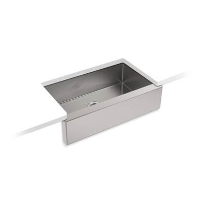 Strive 35-1/2'' undermount single-bowl farmhouse kitchen sink - Stainless Steel