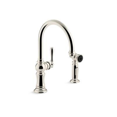 Artifacts Single-handle kitchen sink faucet with two-function sprayhead by Kohler